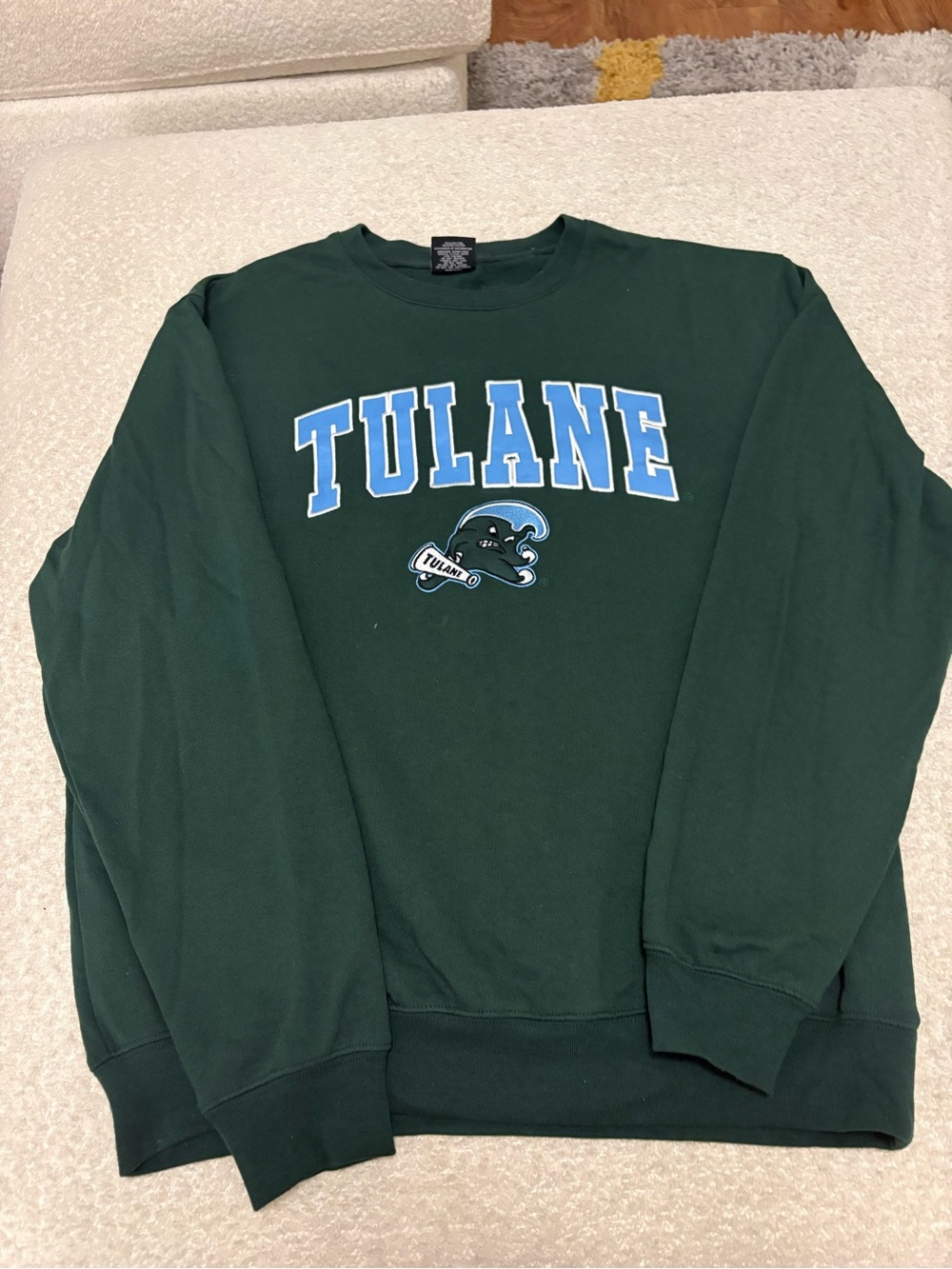 Tulane Green Crewneck Sweatshirt - Unbranded